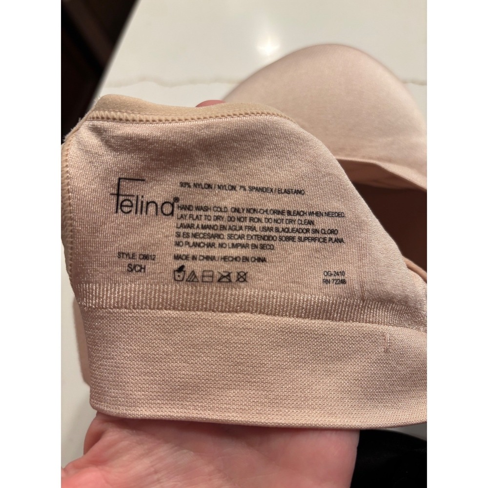 Felina 2 Pack Adaptive Cup Wire Free Bra Black Nude C6612 Small Womens - Picture 4 of 5